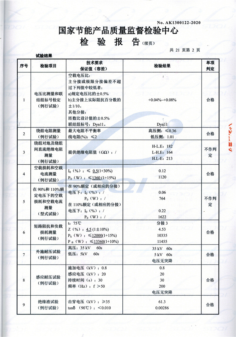 高低压试验报告-S11-1250东山东山东山油浸式变压器-2.jpg